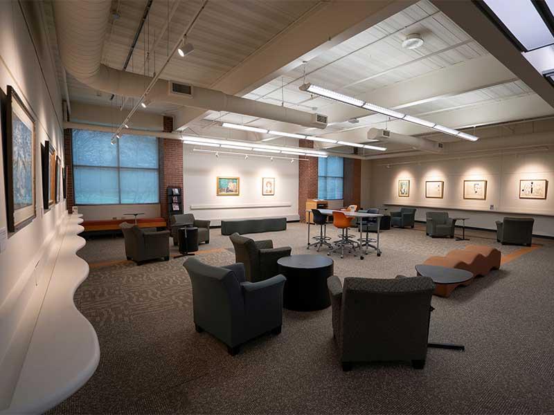 Grace Hauenstein Library Art Gallery and Study Space